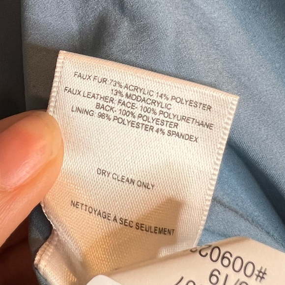 EXPRESS x Negin Mirsalehi Faux Fur Bomber Jacket. Size XS - Picture 11 of 11